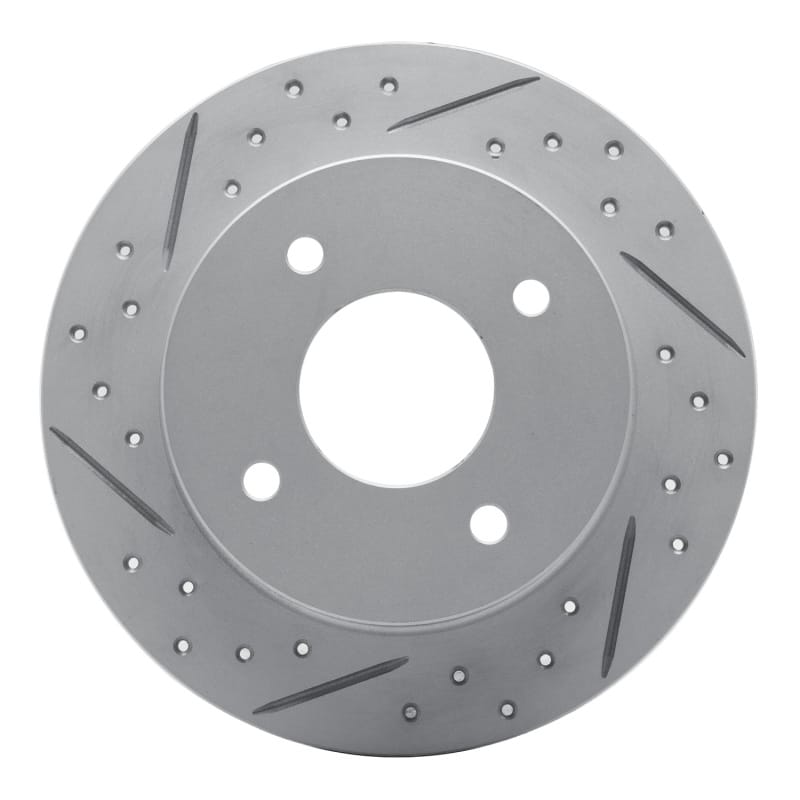 R1 Concepts — R1 89-98 Nissan 240SX Rear Left Drilled & Slotted Geo-Carbon Rotor