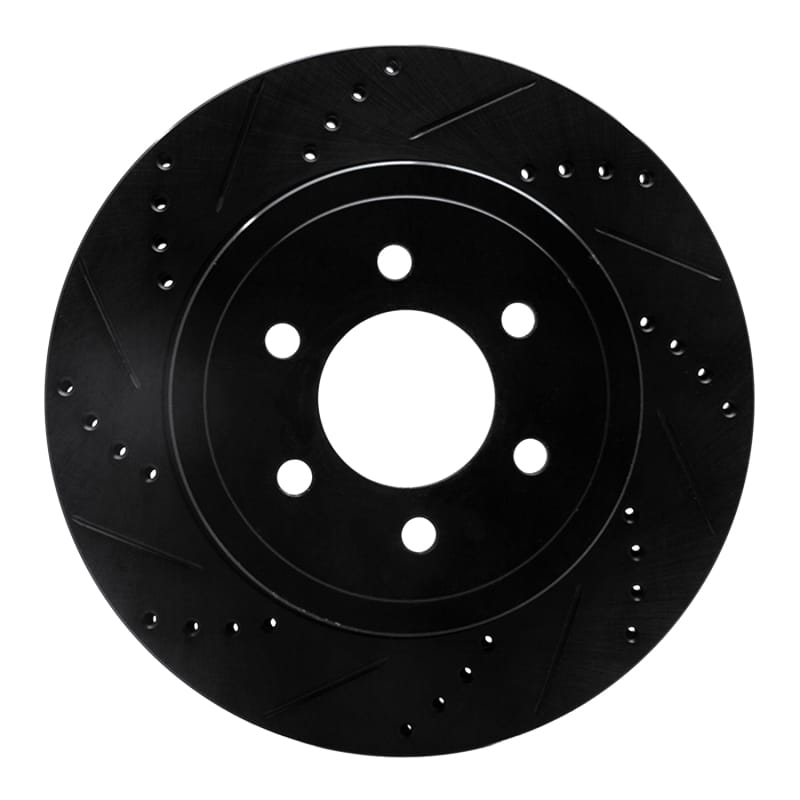 R1 Concepts — R1 03-04 Dodge Dakota 4WD Front Left Drilled & Slotted Black Brake Rotor
R1 Brake Rotor Drill