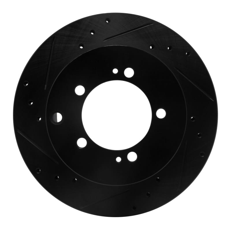 R1 Concepts — R1 92-96 Mitsubishi DIAMANTE Rear Left Drilled & Slotted Black Brake Rotor
R1 Brake Rotor Drill