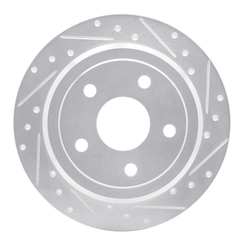 R1 Concepts — R1 2007-2018 Jeep Wrangler Rear Right Drilled & Slotted Silver Brake Rotor
R1 Brake Rotor Drill