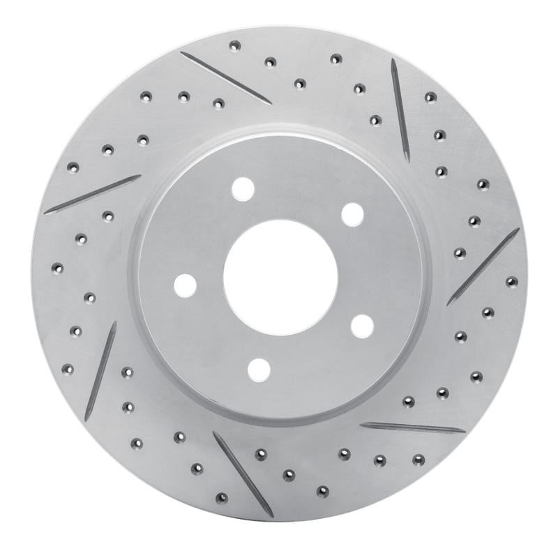 R1 Concepts — R1 19-25 Infiniti Qx55 Rear Right Drilled & Slotted Geo-Carbon Rotor