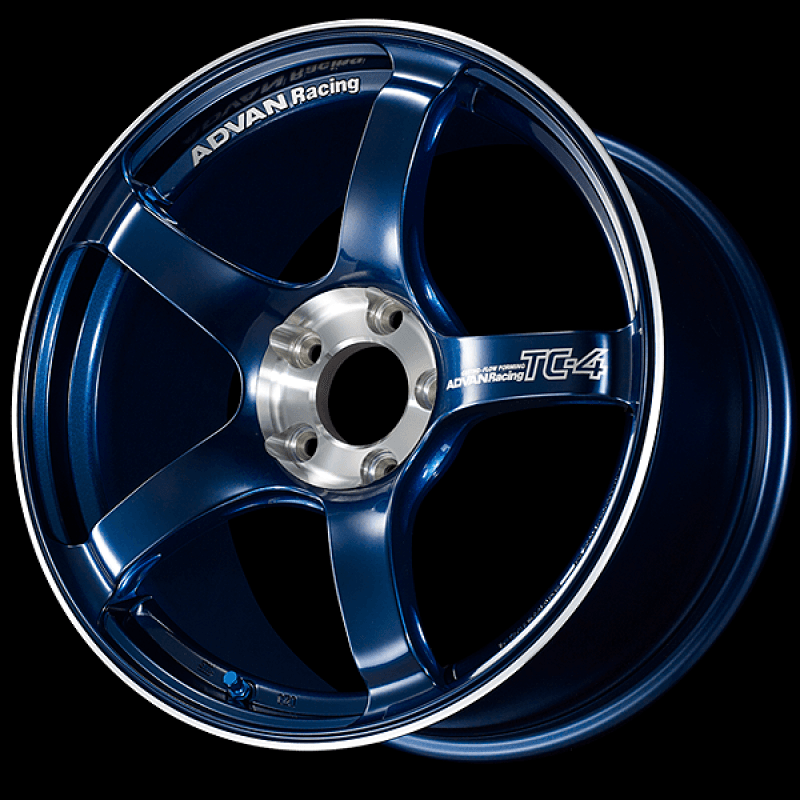 Advan — Advan TC-4 SE 18x9.5 / +45 Offset / 5x100 / 63mm Bore / Racing Indigo Blue and Diamond Cut