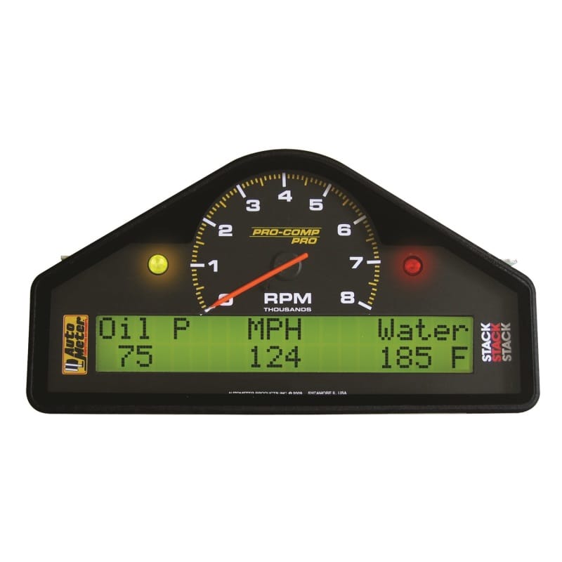 AutoMeter — AutoMeter Street Dash Display 8K RPM/MPH/Oilp/Oilt/Wtmp/Volt Pro-Comp
STREET DASH 038K RPM