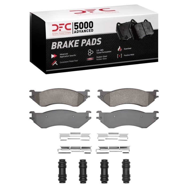 DFC — DFC 00-08 Dodge Ram 3500 Rear 5000 Advanced Semi Metallic Brake Pads and Hardware Kit
DFC Brake Pad Set