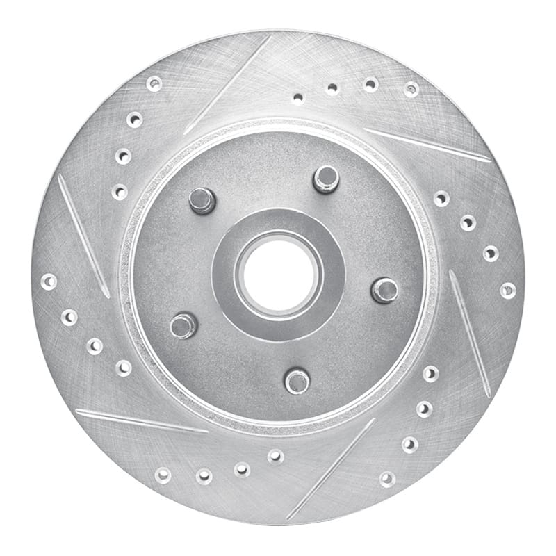 R1 Concepts — R1 82-87 Ford Mustang Front Left Drilled & Slotted Silver Brake Rotor
R1 Brake Rotor Drill