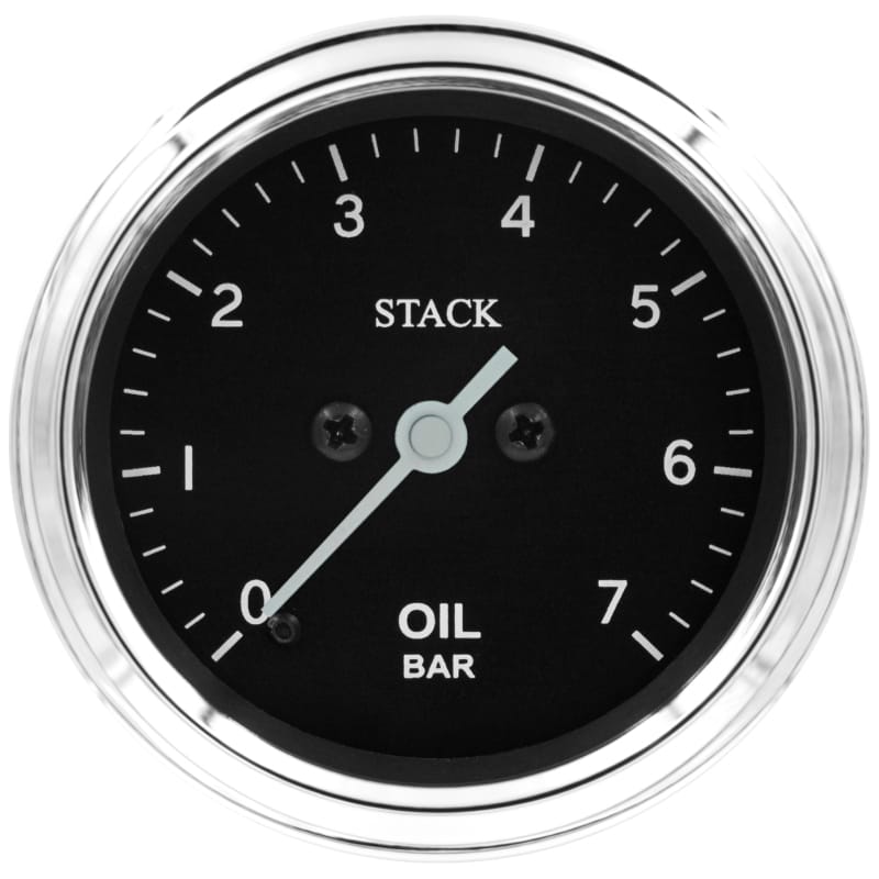 AutoMeter — Autometer Stack 52mm 0-7 Bar M10 Male Pro Stepper Motor Oil Pressure Gauge - Classic
Ga OP Stpr 7Bar Clsc