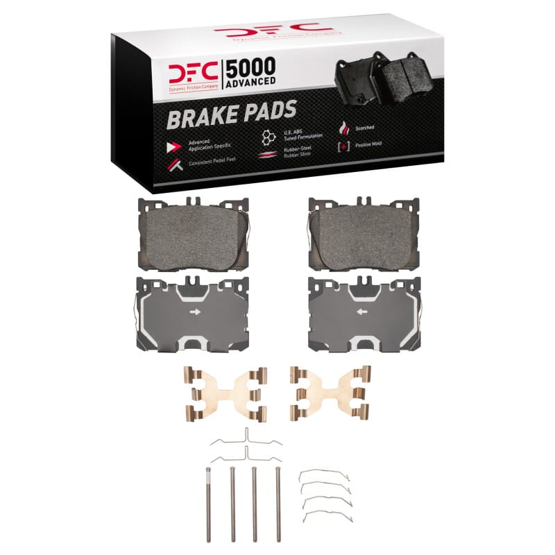 DFC — DFC 16-23 Mercedes-Benz C43 AMG Front 5000 Advanced Low Metallic Brake Pads and Hardware Kit
DFC Brake Pad Set