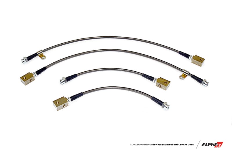 AMS — AMS Performance 2009+ Nissan GT-R R35 Alpha Short Route Style Stainless Steel Brake Lines
Brake Lines