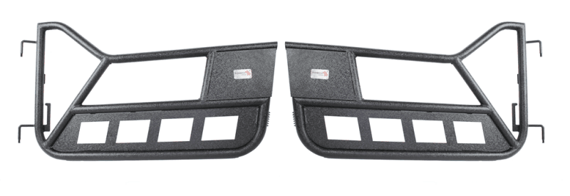Fishbone Offroad — Fishbone Offroad 97-06 Jeep Wrangler TJ Front Tube Doors - Black Textured Powdercoat Steel