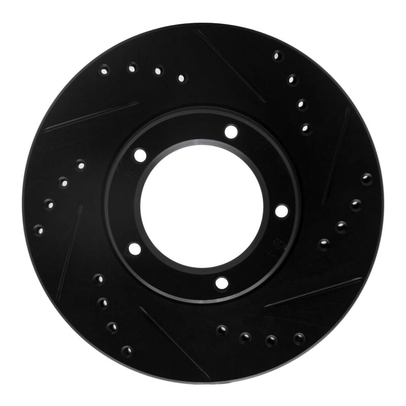 R1 Concepts — R1 89-08 Toyota Hilux (Mexico) Front Right Drilled & Slotted Black Brake Rotor
R1 Brake Rotor Drill