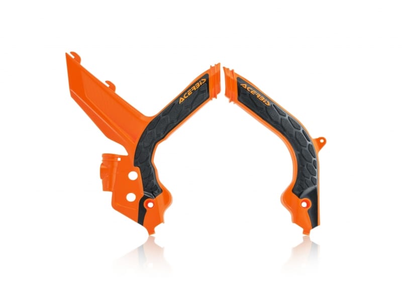Acerbis — Acerbis 19-22 KTM SX125-250/SX-F/XC-F250-450/XC250/300/XC250-300tpi Frame Guard X Grip - Org/Blk