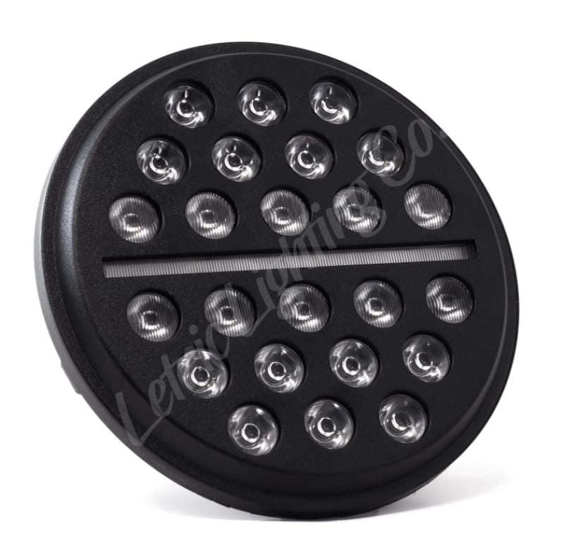 Letric Lighting — Letric Lighting 7? LED Black Buck-Shot Style multi-mini Headlight