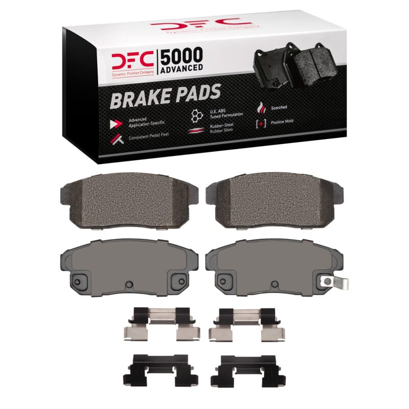 DFC — DFC 04-11 Mazda RX-8 Rear 5000 Advanced Semi Metallic Brake Pads and Hardware Kit
DFC Brake Pad Set