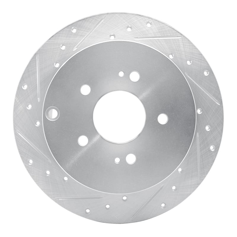 R1 Concepts — R1 04-11 Mitsubishi Grandis (Mexico) Rear Left Drilled & Slotted Silver Brake Rotor
R1 Brake Rotor Drill