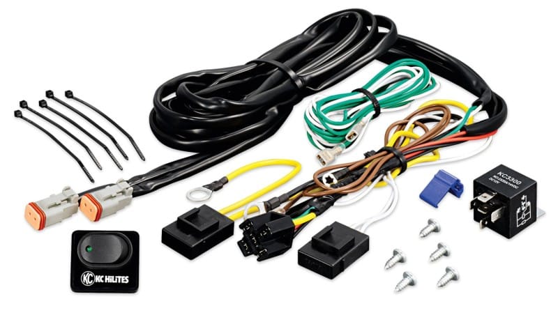 KC HiLiTES — KC HiLiTES Wiring Harness w/40 AMP Relay & LED Rocker Switch (Up to 2 - 130w Lights)
Accessories