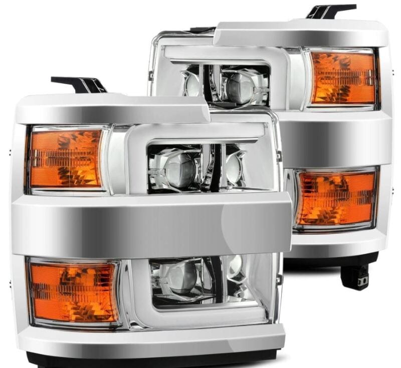 AlphaRex — AlphaRex 15-19 Chevy Silverado 2500/3500 LUXX-Series Proj. Headlights Chrome w/Actv SeqSig & DRL
Projector Headlights