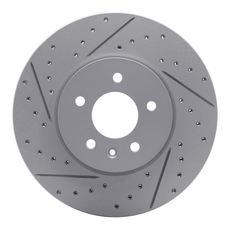R1 Concepts — R1 13-25 Cadillac Ct4 Front Left Drilled & Slotted Geo-Carbon Rotor