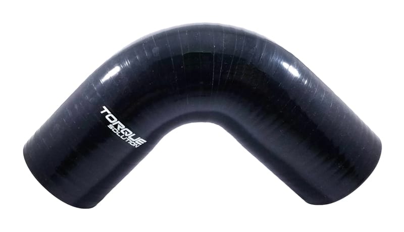 Torque Solution — Torque Solution 90 Degree Silicone Elbow: 3 inch Black Universal