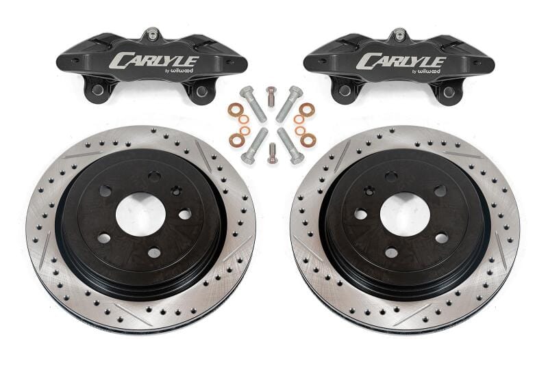 BMR Suspension — BMR Suspension 08-09 Pontiac GT Brake Kit for 15in Conversion Drilled & Slotted Rotors - Black