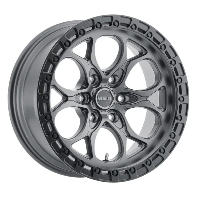 Weld — Weld Off-Road W107 18x9 Ledge 6 6x135 ET19 BS 5.76 Satin Gunmetal / Satin Black Ring 87.1