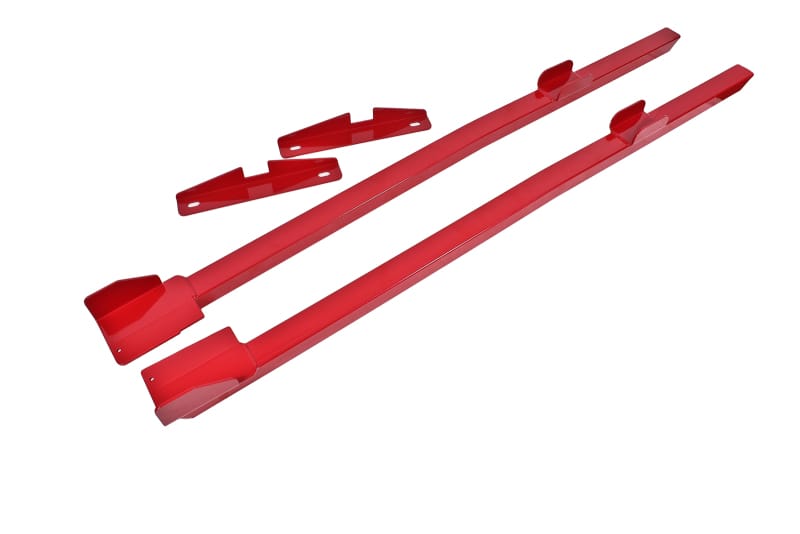 BMR Suspension — BMR 94-04 Mustang Hardtop Only Weld-On Boxed Premium Subframe Connectors - Red