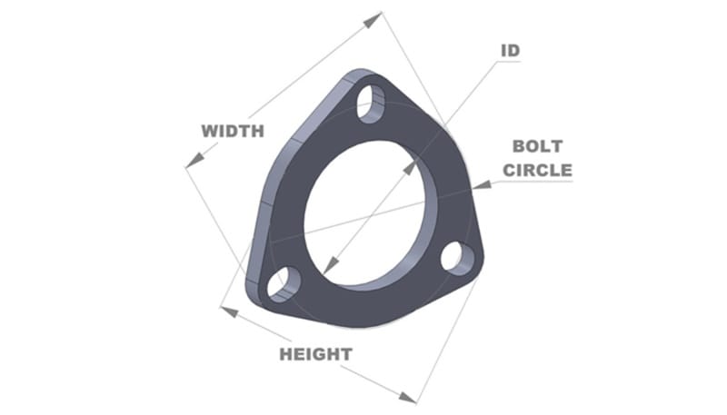 Vibrant — Vibrant 3-Bolt T304 SS Exhaust Flanges (3in I.D.) - 5 Flange Bulk Pack
3"ID3-BoltFlange5pc
3"ID3BoltExhFlng5Pc