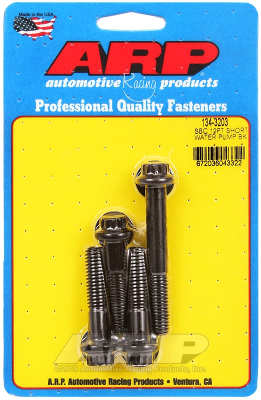 ARP — ARP SB Chevy 12pt Short Water Pump Bolt Kit