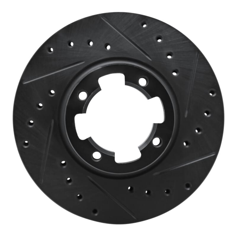 R1 Concepts — R1 83-89 Subaru Brat Front Right Drilled & Slotted Black Brake Rotor
R1 Brake Rotor Drill