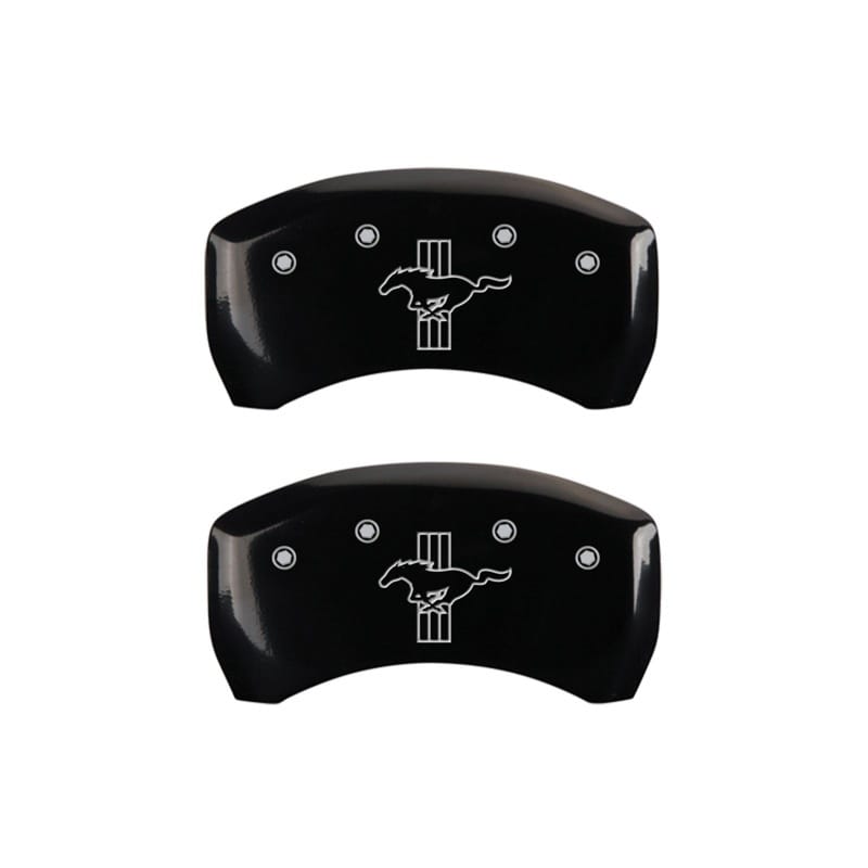 MGP — MGP Rear set 2 Caliper Covers Engraved Rear 2015/Bar & Pony Black finish silver ch
Caliper Covers
