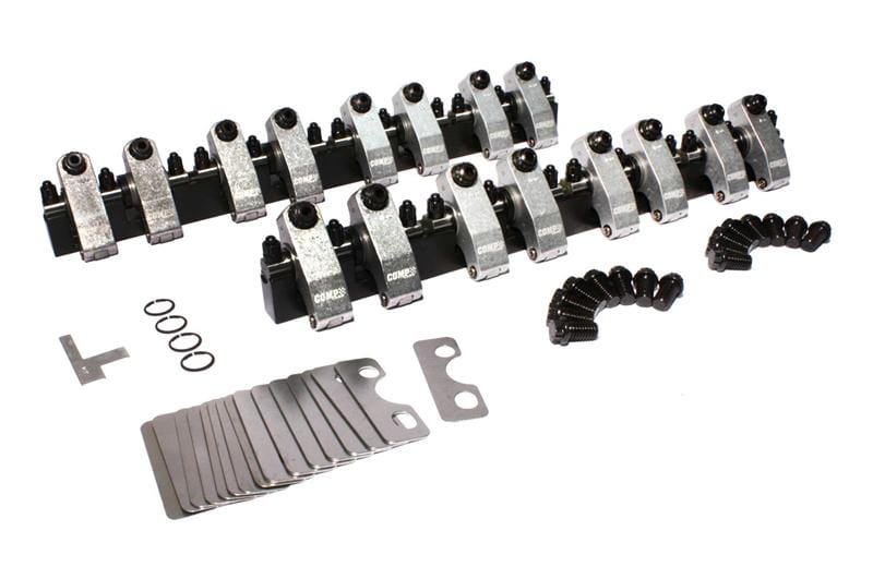 COMP Cams — Shaft-Mount Aluminum 1.6 Ratio Rocker Kit for Ford 289-351W w/ OE Head