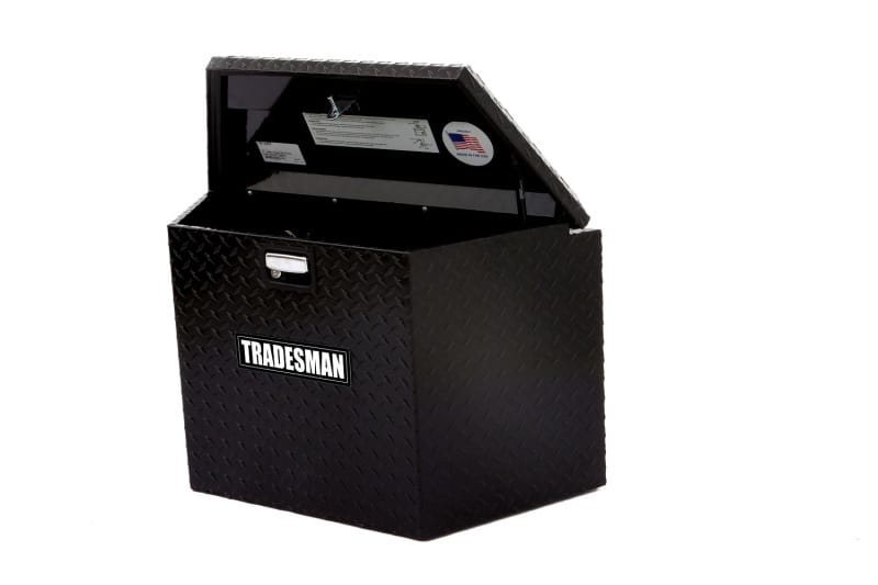 Tradesman — Tradesman Aluminum Trailer Tongue Storage Box (21in.) - Black