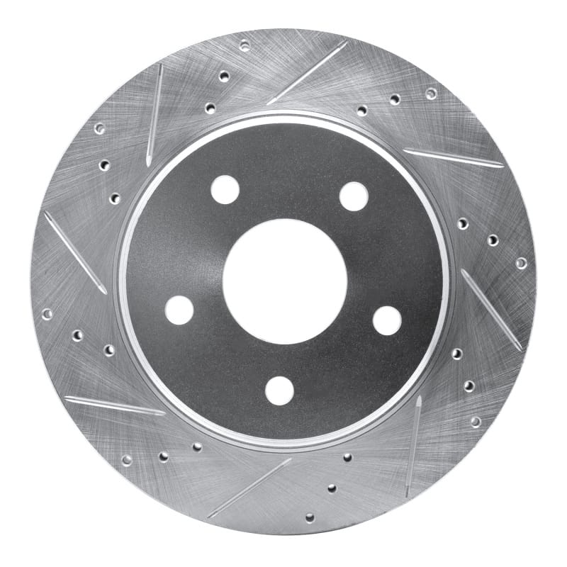 R1 Concepts — R1 08-12 Jeep J8 Front Left Drilled & Slotted Silver Brake Rotor
R1 Brake Rotor Drill