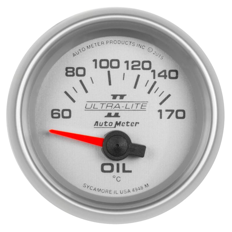 AutoMeter — Autometer Ultra-Lite II Gauge Oil Temp 2 1/16in 60-170f Electric Ultra-Lite II
2-1/16" OIL TEMP, 60