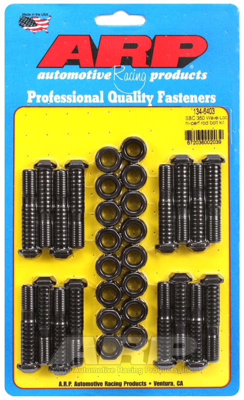 ARP — ARP SB Chevy 350 Wave-Loc Hi-Perf Rod Bolt Kit
