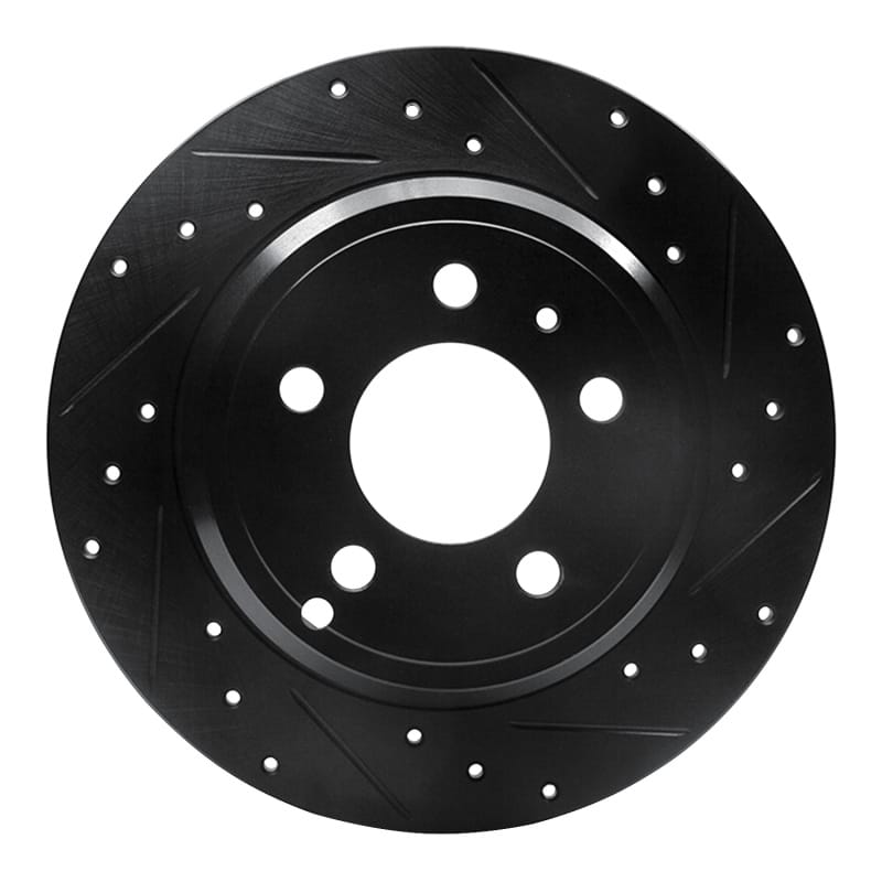 R1 Concepts — R1 96-04 Volvo C70 Rear Right Drilled & Slotted Black Brake Rotor
R1 Brake Rotor Drill
