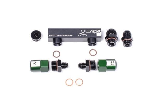 Radium Engineering — Radium Engineering Bosch Pumps 4 Port Manifold Reuses Check Valves - Universal