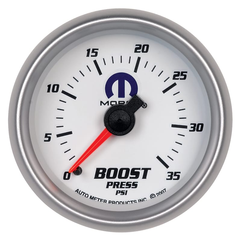 AutoMeter — Autometer Mopar 2-1/16in Mechanical 0-35PSI Boost Gauge
MOPAR #77060030, 2-1