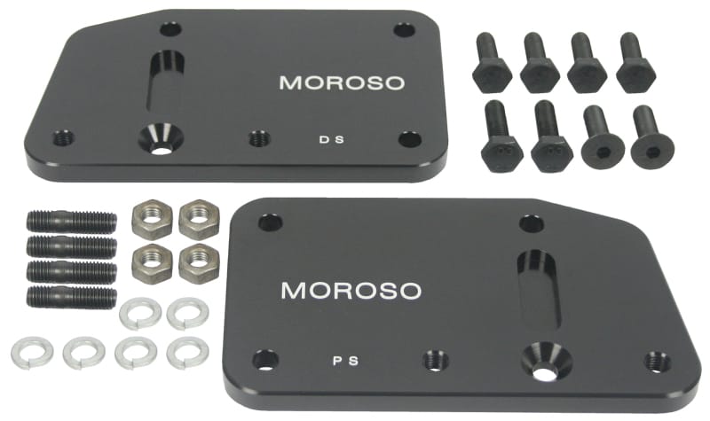 Moroso — Moroso GM LS-1 Motor Mount Adapter Plate w/Hardware - Steel - 2 Pack