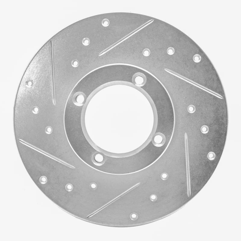 R1 Concepts — R1 80-83 Subaru STANDARD Front Left Drilled & Slotted Silver Brake Rotor
R1 Brake Rotor Drill