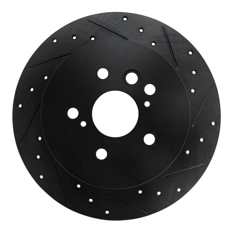 R1 Concepts — R1 04-05 Toyota RAV4 Rear Right Drilled & Slotted Black Brake Rotor
R1 Brake Rotor Drill