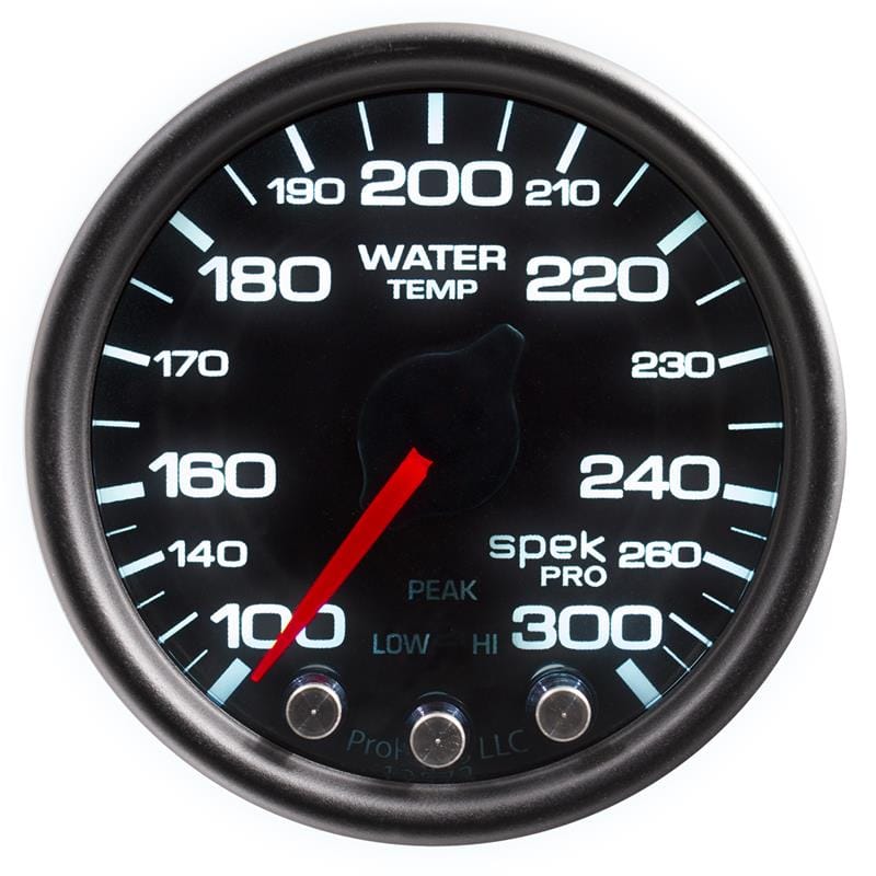 AutoMeter — Autometer Spek-Pro Gauge Water Temp 2 1/16in 300f Stepper Motor W/Peak & Warn Blk/Smoke/Blk
GA 2" WTEMP BSB SPEK