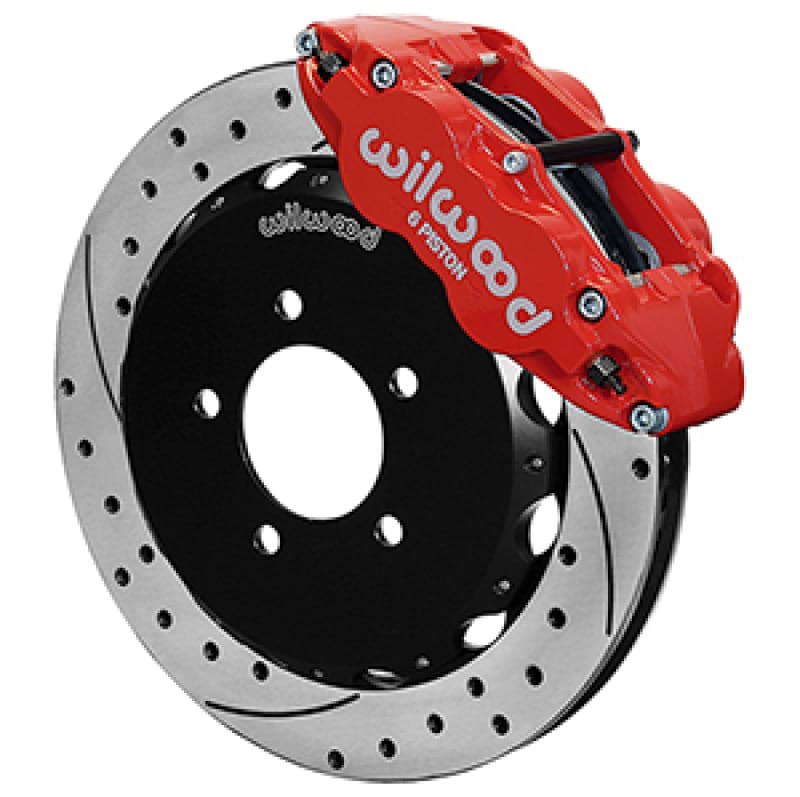 Wilwood — Wilwood 13-24 Honda Civic OEM 57mm Forged Narrow Superlite 6R Big Brake Front Brake Kit - Red