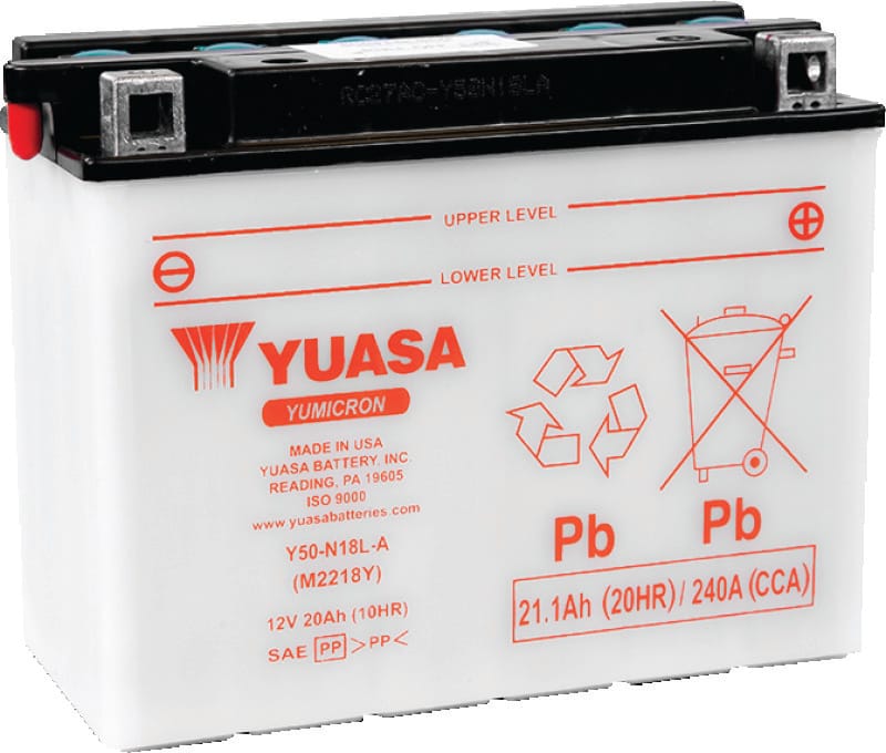 Yuasa Battery — Yuasa Y50-N18L-A Yumicron 12-Volt Battery