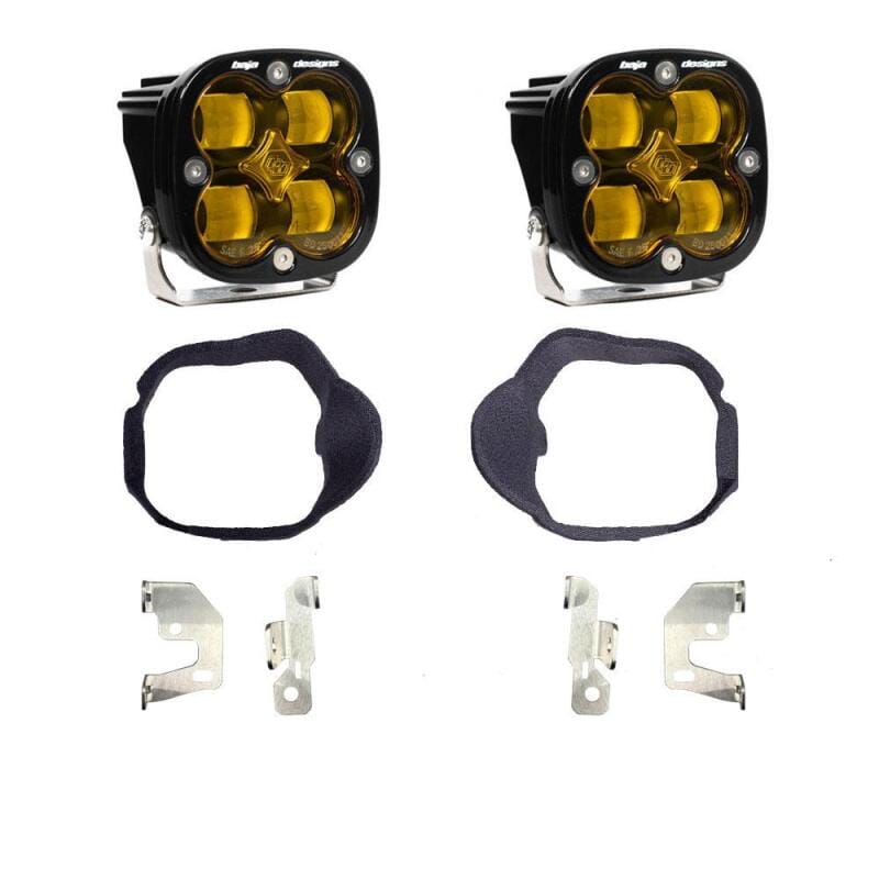 Baja Designs — Baja Designs 14-18 Mercedes Sprinter Van Squadron SAE Fog Pocket Light Kit - Baja Amber