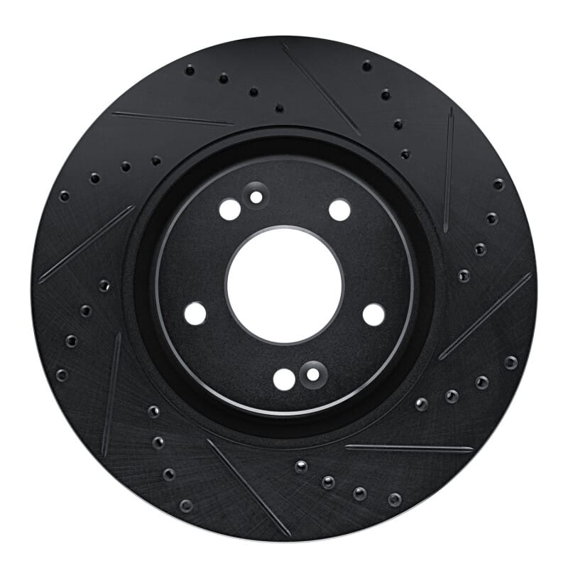 R1 Concepts — R1 17-20 Kia Cadenza Front Right Drilled & Slotted Black Brake Rotor
R1 Brake Rotor Drill