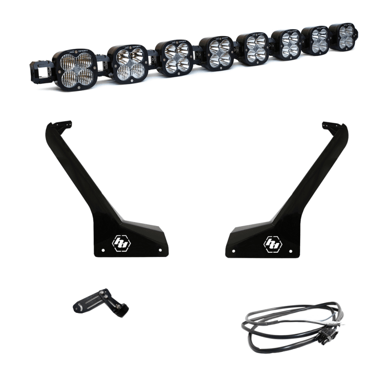 Baja Designs — Baja Designs Jeep JL/JT Roof Bar LED Light Kit 8 XL Linkable w/ Upfitter