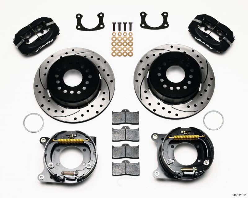 Wilwood — Wilwood Forged Dynalite P/S Park Brake Kit Drilled BOP Axle 2.75in Bearing 2.75 Offset
BRAKE KIT