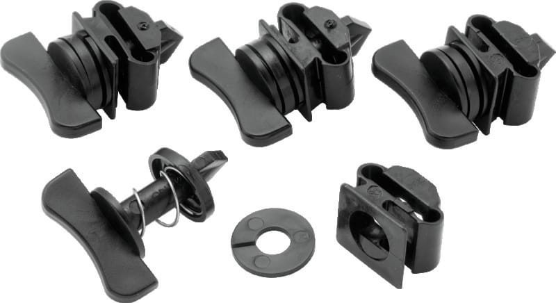 QuadBoss — Quick-Release Windshield Replacement Hardware, Black