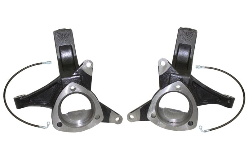 Maxtrac — MaxTrac 16-18 GM C1500 2WD 5in Front Lift Spindles w/Extended DOT Compliant Brake Lines
Susp. Spindle Lift
Steering Knuckle