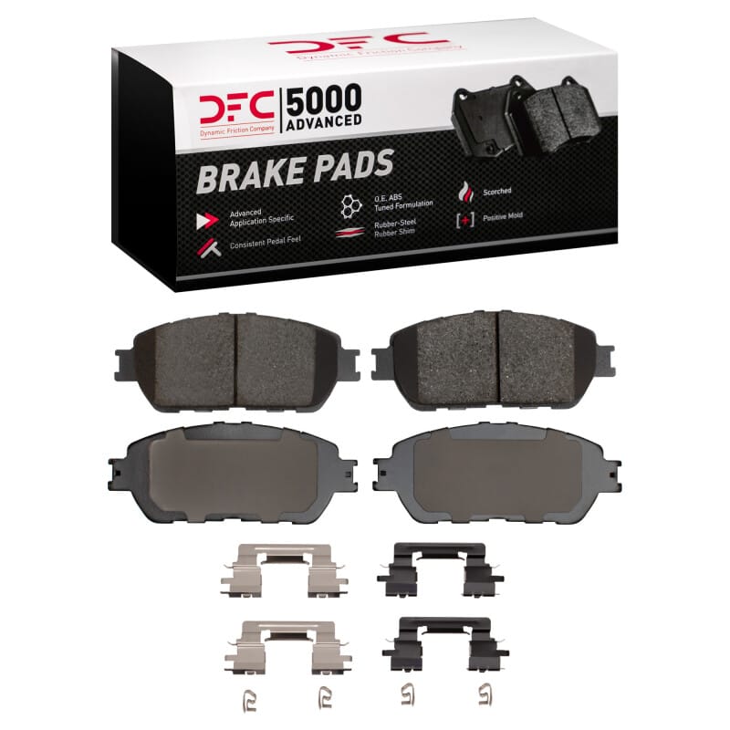 DFC — DFC 04-10 Toyota Avalon Front 5000 Advanced Ceramic Brake Pads and Hardware Kit
DFC Brake Pad Set